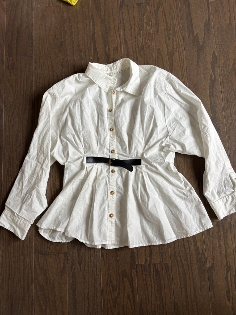 By Anthropologie Belted Buttondown Shirt - Picture 5 of 10